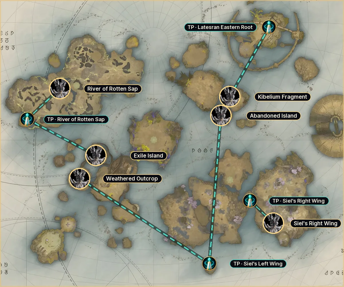 Watcher Kaira: spots in Lower Reshanta and the nearest Asmodians teleports