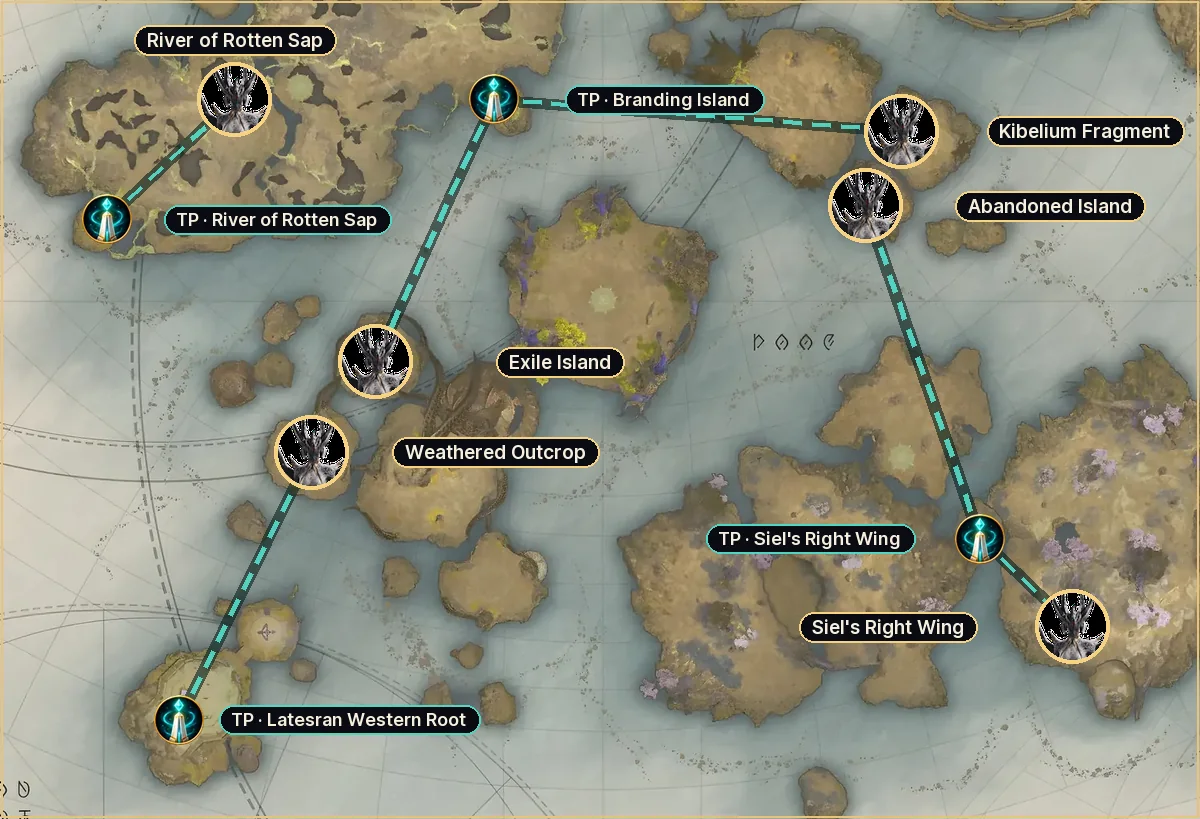 Watcher Kaira: spots in Lower Reshanta and the nearest Elyos teleports
